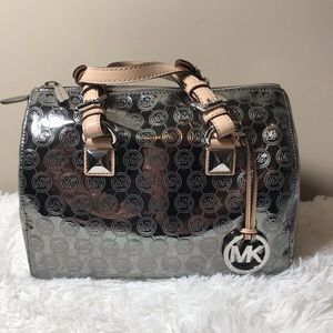 Michael Kors Metallic Satchel